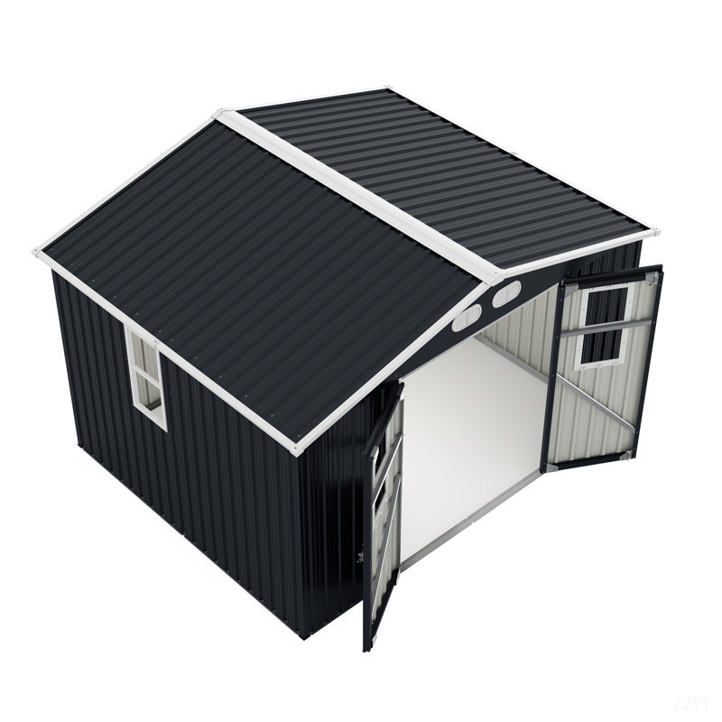Outdoor Storage Shed, Protective Film, Four Daylight Windows Lockable Doors,A Practical And Thoughtful Gift,Two Colors Can Be Freely Selected Storage Sheds