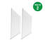 Pack of 2, 60x60 Slim Backlit Recessed LED Panels, 40W, 3800Lm, 4000K
