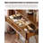 American-Style Solid Wood & Glass Sideboard