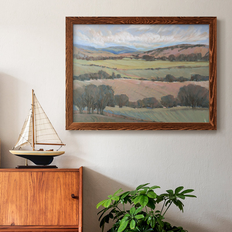Hilly Countryside I, reproduction d'art sur toile, Érable, H 14 po x l 20 po
