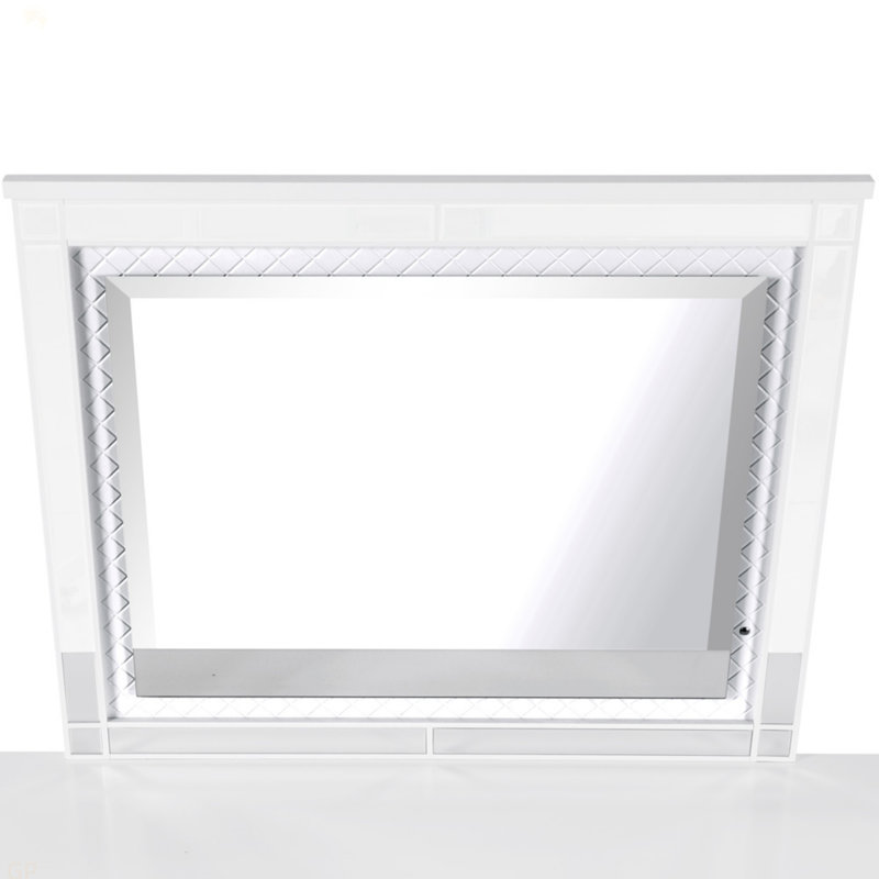 Miroir Livorno G02790-M, champagne argenté