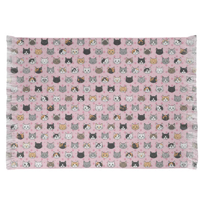 Tapis de zone rose kitty chat Mcguigan
