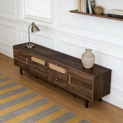 76" TV Stand with Drawers