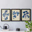Indigo Leaf Study IV - Ensemble de 3 peintures sur toile encadrées-1576250586-1576250584
