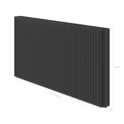 Folding Room Divider Privacy Screen, Portable Paper Partition, Stable Anti-tip For Home Office