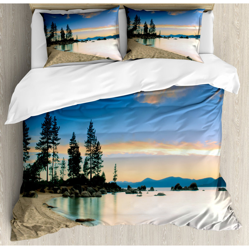 Polyester Duvet Cover, King Duvet Cover + 2 Shams