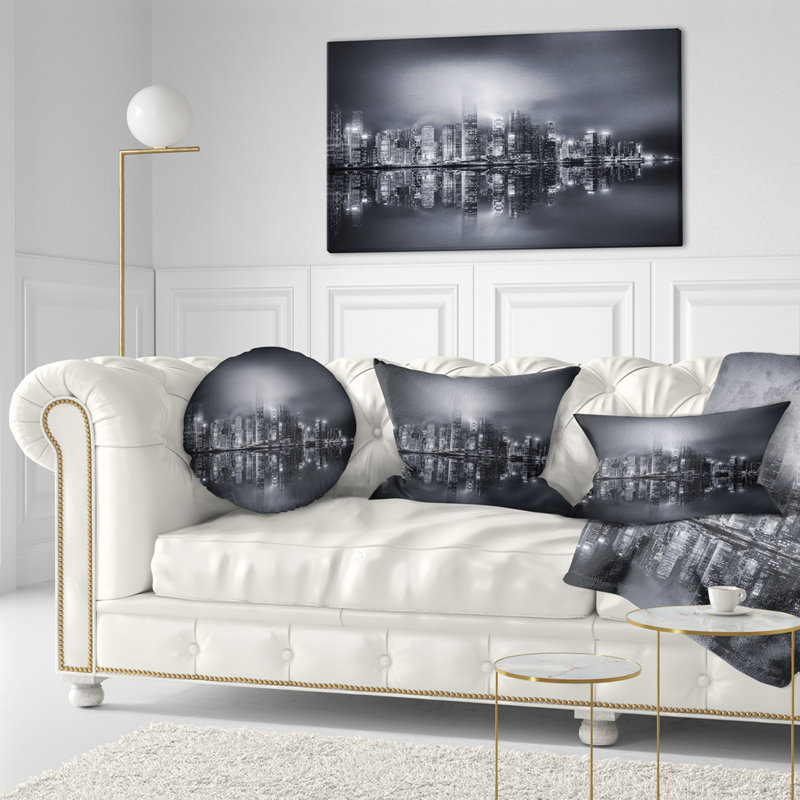 Coussin lombaire panoramique cityscape hong kong