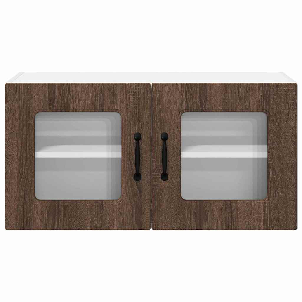 Vidaxl Kitchen Wall Cabinet Brown Oak 80 X 31 X 40 Cm Engineered Wood