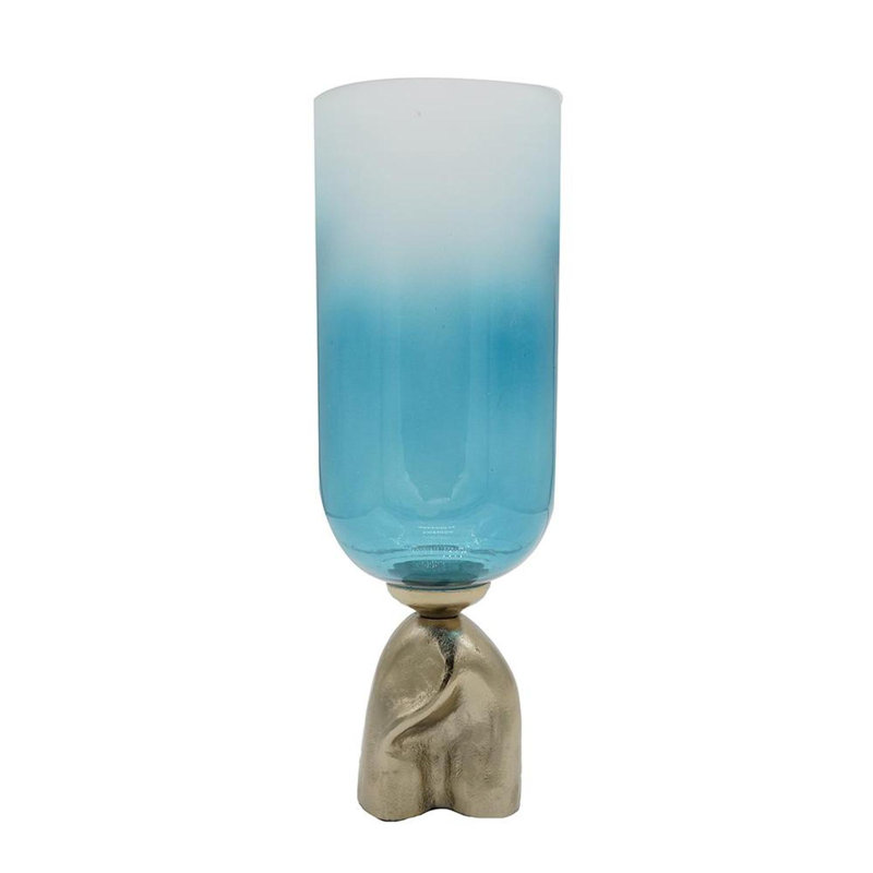 Vase de table en aluminium 18 po