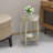 18.5" Round Side Table with Bottom Shelf for Living Room-1254166157