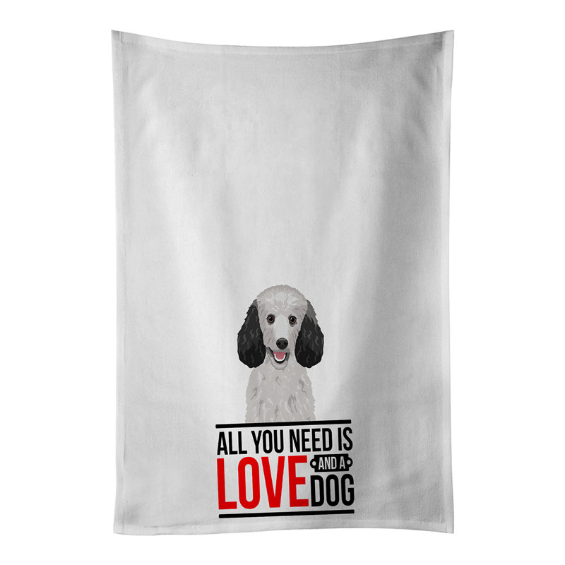 Ensemble de 2 serviettes de cuisine Poodle