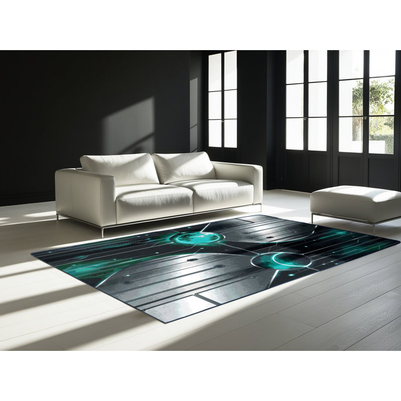 Stellar Axis Rug, Square 5'