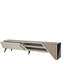 Meuble télé 70,9 po x 14,6 po x 29,5 po Modern | 100% panneau de particules enduit de mélamine, épaisseur: 0,7 pouce | Conception géométrique élégante, parfaite pour le salon et les espaces de divertissement, durable et élégante-329118647