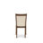 5-Pc Dining Set Consist of a Square Dining Table and 4 Upholstered chairs - Antique Walnut finish