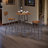 Round bar stool set with shelves, stool with backrest-413043631-413043630