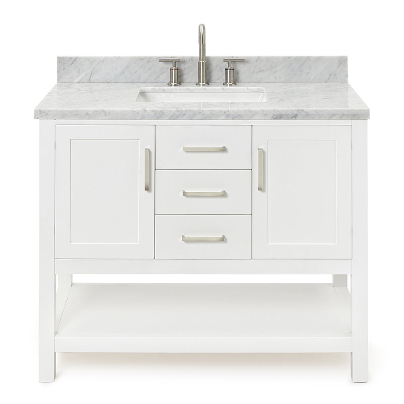 Bayhill 43'' W Single Vanity, White