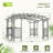 Outdoor Wood Pergola, Wooden Grape Trellis For Backyard, Garden And Patio-109841115