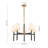 5 - Light Dimmable Chandelier
