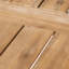 Table de salle à manger - Plateau en lattes de bois, résistant aux intempéries, robuste, capacité de poids de 300 lb, gris, 70,88 po de profondeur x 34,26 po de largeur, 29,36 po de hauteur, finition grise, P l H