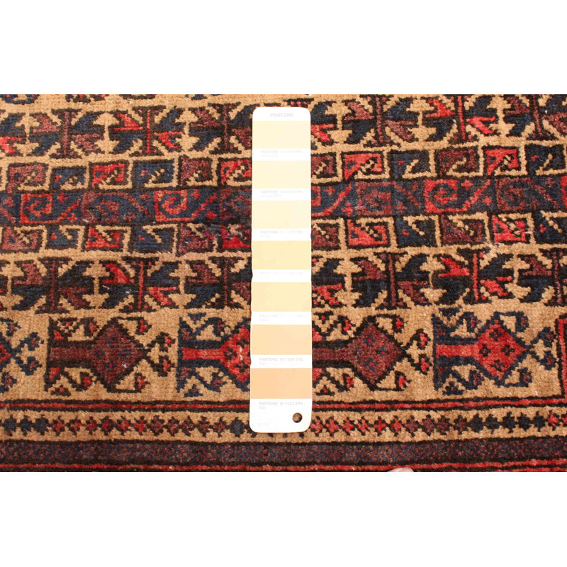 Tapis brun clair Teimani 3 pi 0 po x 4 pi 9 po