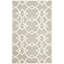 Tapis gris / ivoire en laine touffeté à la main Hamid-221357070