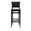 Tabouret de comptoir / de bar pliable Phaedra avec siège et dossier rembourrés-1354924485-1354924484