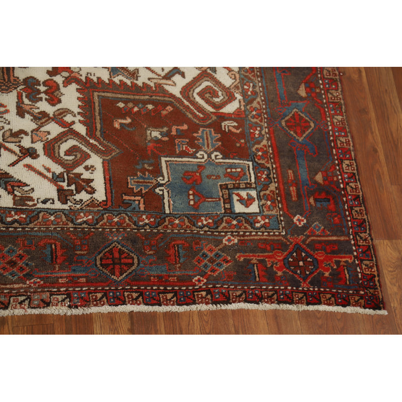 Tapis traditionnel géométrique rétro 8 x 9