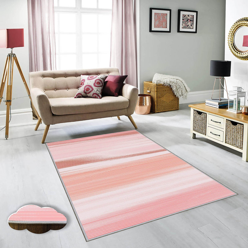 Halen Power Loom Red/Ivory Rug