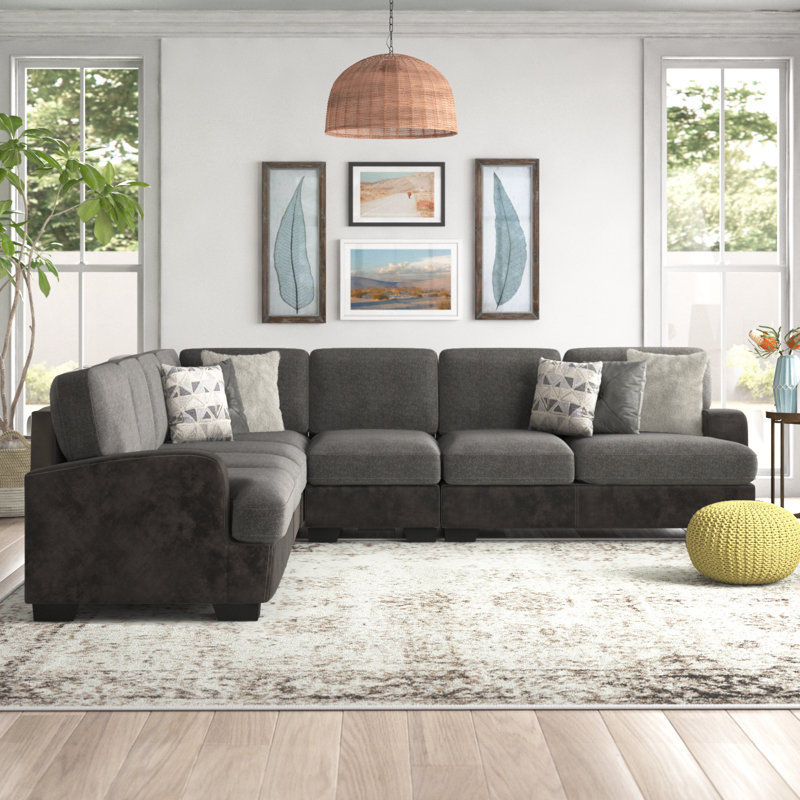 Canapé modulaire en microfibre Eastep