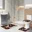 Rideau de douche avec crochets Jovann inclus
