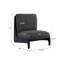 Scott Living Moda Accent Chair Black with Solid Wood Frame, Set of 2