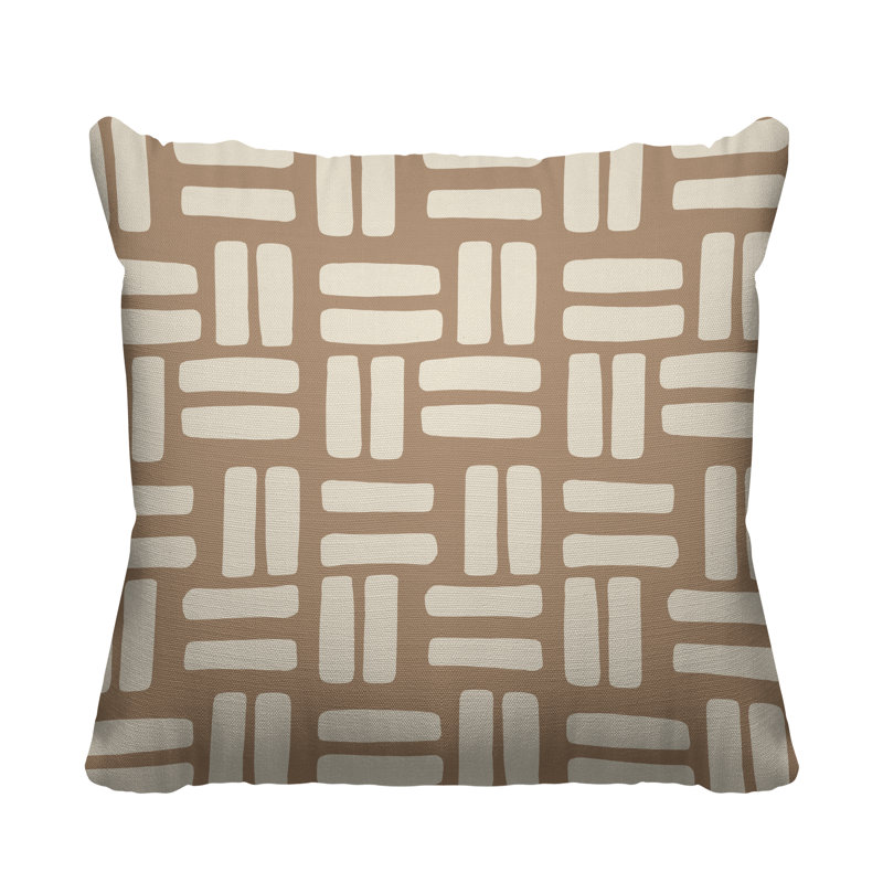 Housse et insert de coussin extérieur d'extérieur, L 17 po x H 17 po, Beige