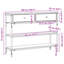 Console Table, Metal 100 Cm Shelving-1276165078