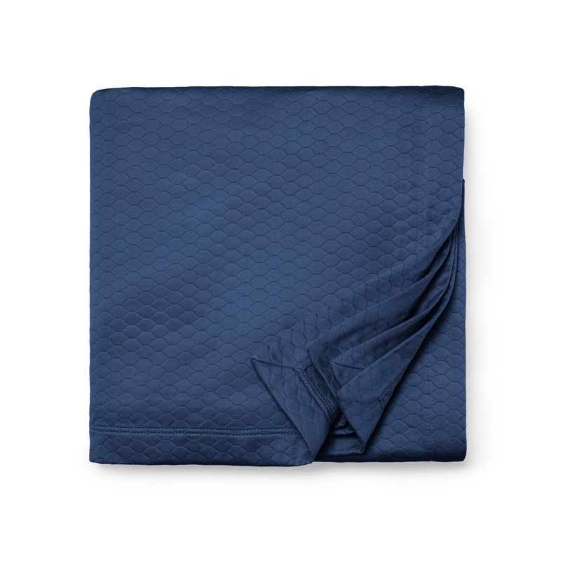 Favo Bedding, Twin Coverlet, Delft