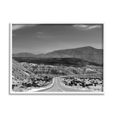 «Desert Canyon Road» encadré sur bois par Steve Toole
