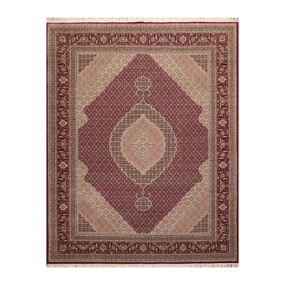 Feyre One-of-a-Kind 8' X 10' Wool And Silk Area Rug in Red