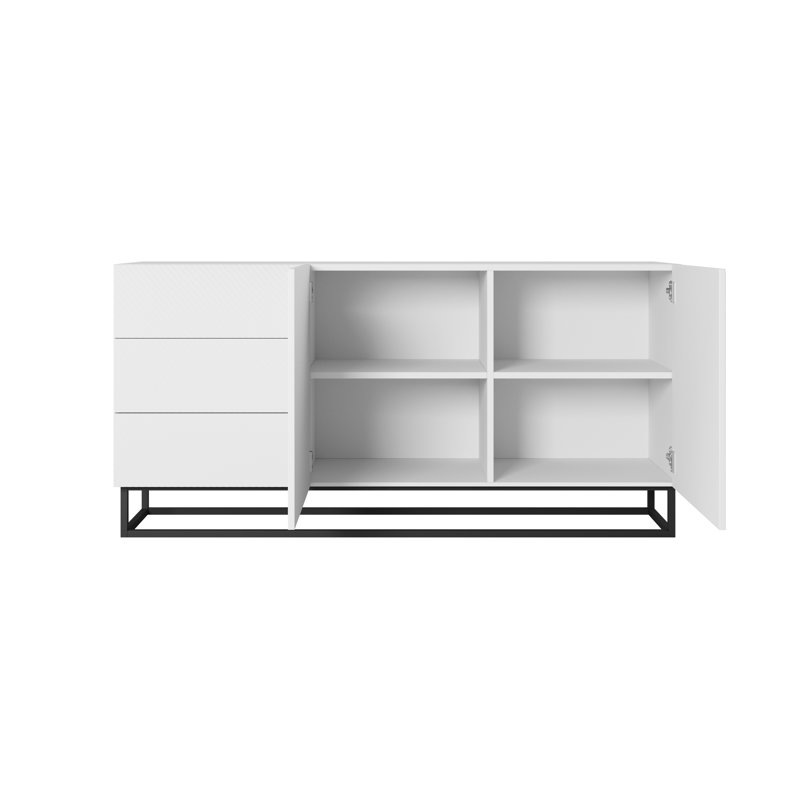 Melaher 167cm Sideboard, White Matte