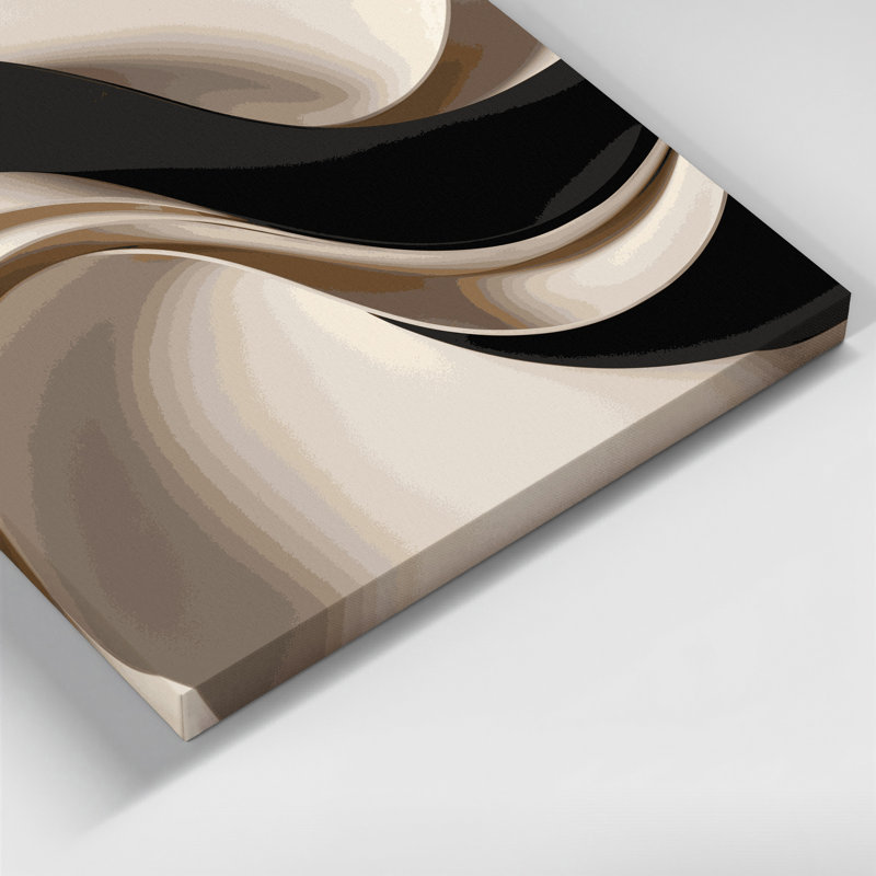 Gradient Abstract 40 Beige Canvas Wall Art, 11" H x 14" W
