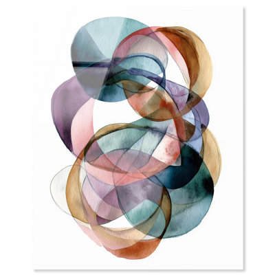 Décoration murale abstraite à motif acrylique translucide Knot III par Art Remedy, prête à être suspendue, 20 x 24