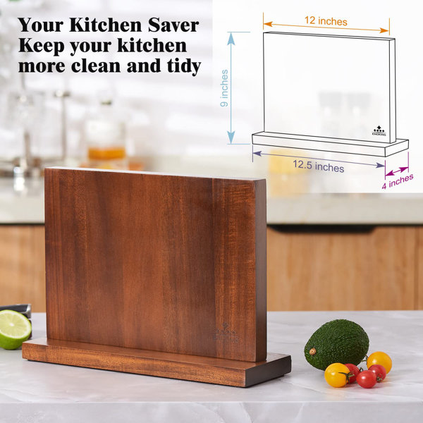 Home Kitchen Magnetic Knife Block Holder Rack Magnetic Stands with Strong  Enhanced Magnets Multifunctional Storage Knife Holder 