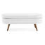 Banc de rangement repose-pieds ovale