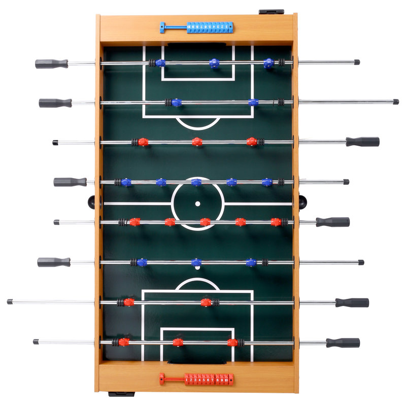 Table de soccer 54 po Hurricane pour salle de jeux familiale - Panneau de fibres à densité moyenne brun et structure en acier