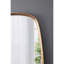 Miroir mural 27 po x 37 po avec cadre en bois pour les espaces - Idéal salon, salle de bain, vestibule, lignes minimalistes de style minimaliste, effet lumineux