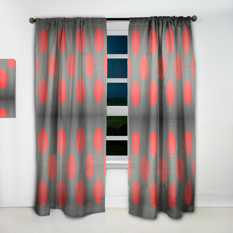 Panneau de rideau simple occultant et moderne à motif de rideaux occultant moderne et moderne, UK, L 52 po x L 84 po