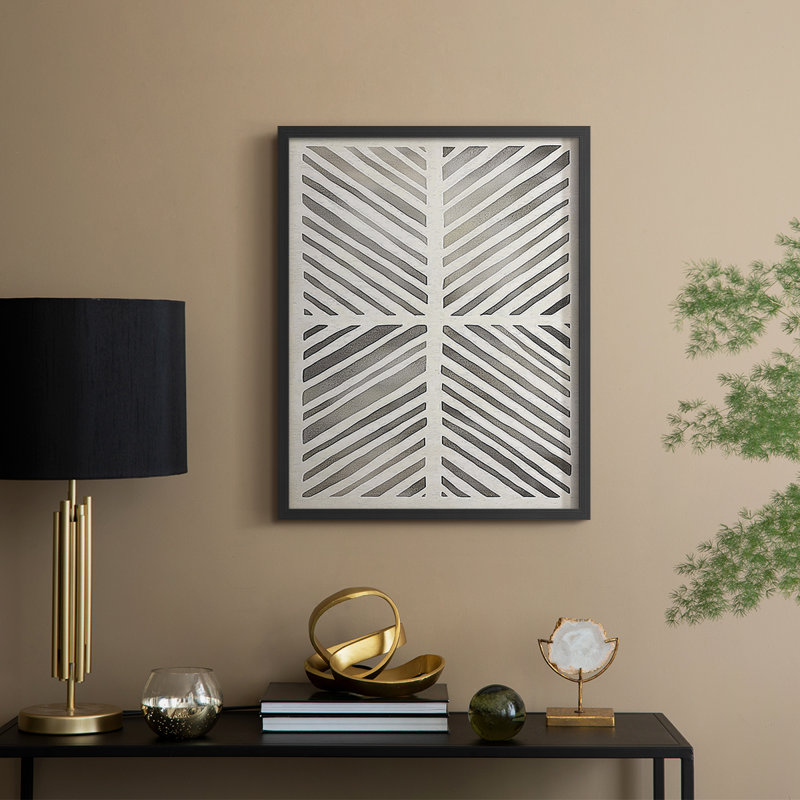 Abstract CLXI Framed Print - Ready To Hang - Made in USA, 10" H x 8" W, Black
