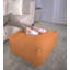 Repose-pieds rectangulaire en similicuir Bambo, caramel-322002539