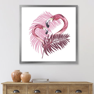 «Flamingo In Tropical Summer I», reproduction sur toile