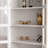 White + Burlywood Solid Wood Display Cases