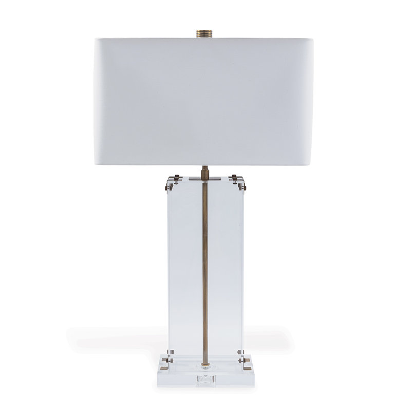 Milan Tortoise Lamp 33"H, Clear