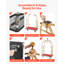 Chariot à bagages d'hôtel en acier inoxydable de 1 100 lb-111781224